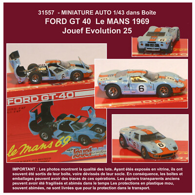 Miniature Jouef 1/43 Ford GT40 Le Mans 1969 – Boîte D'origine, Collection