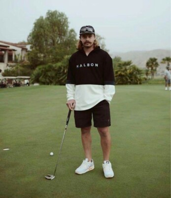 Malbon Golf Trainer Oversized Sweatshirt with Collar free