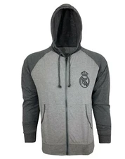 Real Madrid Lightweight Hoodie - Official Rhinox Merchandise - Gray