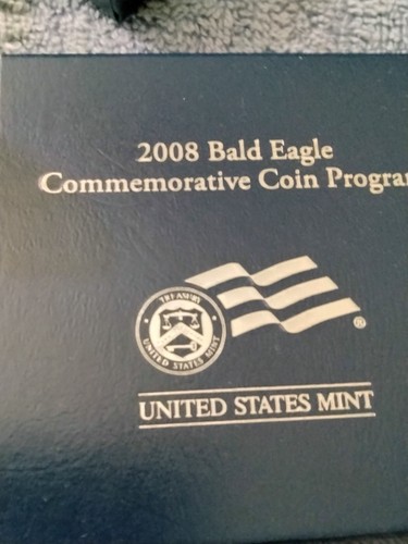 2008 P American Bald Eagle Proof Commemorative 90% Silver Mintage Not Over 500K - Picture 6 of 9