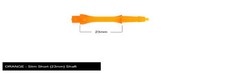 Harrows Clic Slim Short 2ba Dart Shafts - Orange