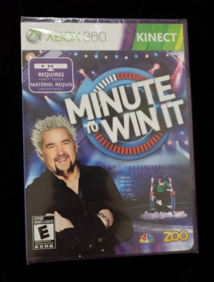 Minute to Win It (Microsoft Xbox 360, 2011) Requires Kinect, BRAND NEW SEALED