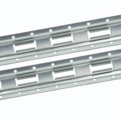 (2 Pack) E Track Vertical 5 ft. Galvanized Made in USA