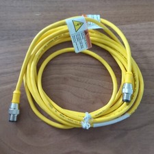 TURCK Cable U2097-00 - RK 4.43T-4-RS 4.43T Euro to Euro M12 4m 4pin Yellow