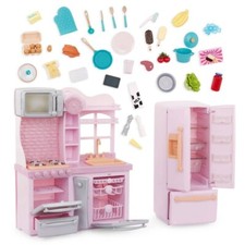 Our Generation Light-Pink Gourmet Kitchen Play Food Accessory Set for 18" Doll