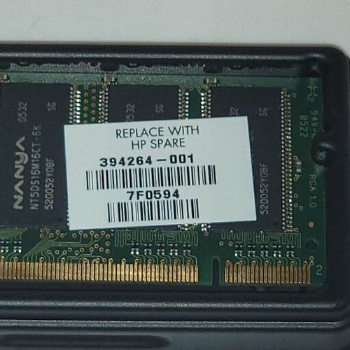 NANYA NT256D64SH8C0GM-6K 256MB DDR-333MHz-CL2.5 PC2700S-25330 LAPTOP MEMORY - Picture 5 of 5