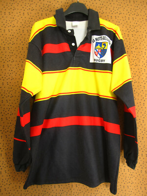 Maillot De Rugby Vintage Jicega – La Motte Beuvron – Années 90 – Manches Longues – Taille L