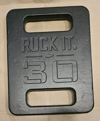 Plaque De Poids Goruck 30 Lb (14 Kg) Noire - Ruck Plate Pour Entraînement - Excellent état