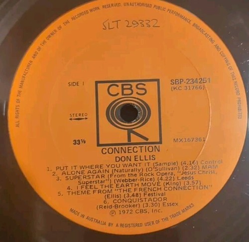 DON ELLIS-CONNECTION-LP. 1972. AUS PRESS. EX/VG+. JAZZ FUNK. #2 - Picture 3 of 5