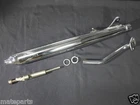 FIT FOR Yamaha V50 V70 V75E U7E V80 V90 Exhaust Muffler Gasket Pipe Silencer SET