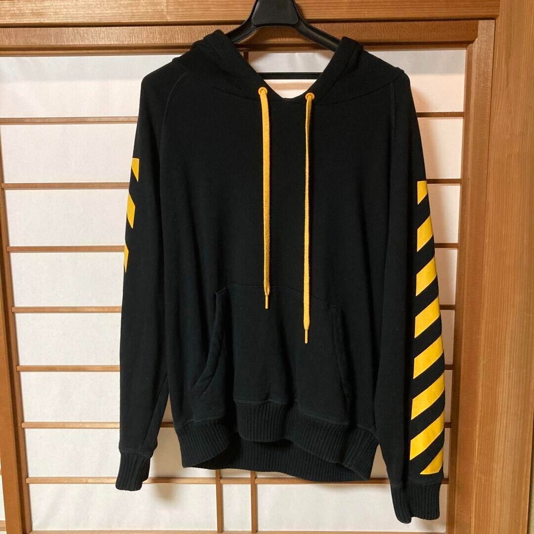 Moncler off-white collaboration hoodie full zip yellow size Moncler off-white collaboration hoodie full zip yellow size