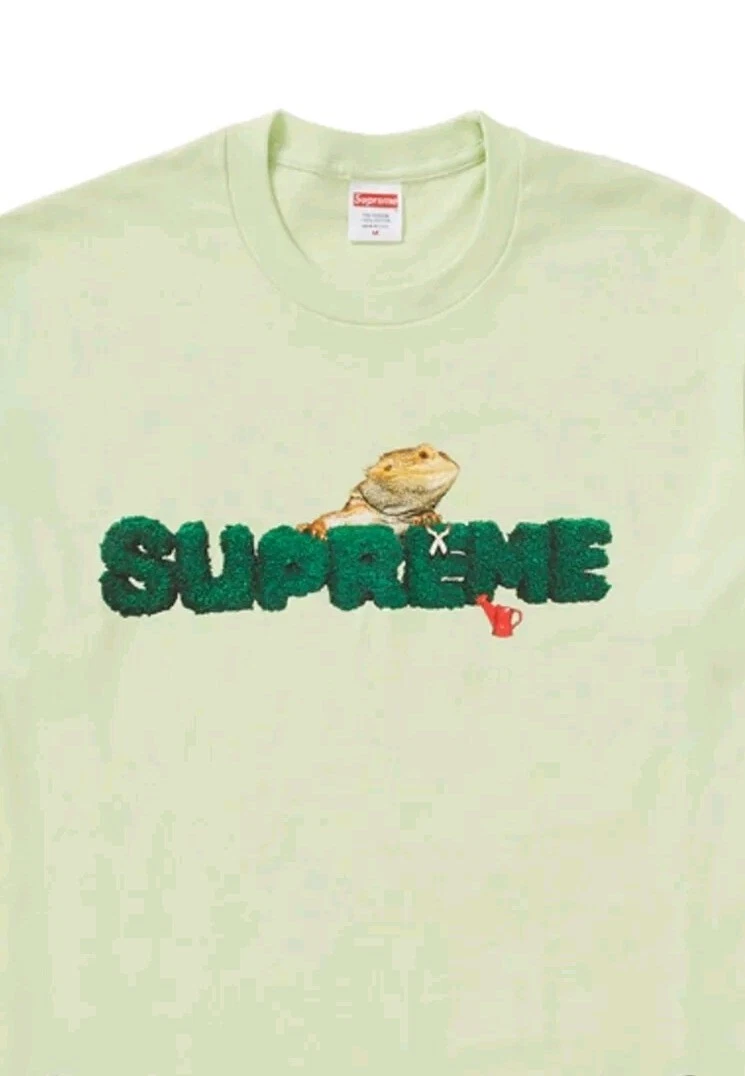 T shirt homme Supreme Lizard Tee Pale Mint taille XL SS20