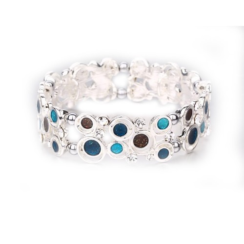 Pulsera Magnética Hematita Vinculada a Plata Colorido Regalo Para Sus Varios Diseños - Imagen 2 de 5