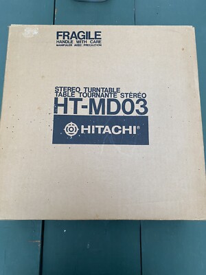 HITACHI MODEL HT-MD03 SEMI-AUTOMATIC TURNTABLE - VINTAGE! NEW