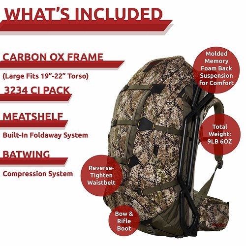Badlands Carbon Ox External Frame Hunting Backpack Bag eBay