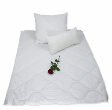 BETTEN SET (Bettdecke + Kissen) Ganzjahresdecke-Set Steppdecke Mikrofaser 