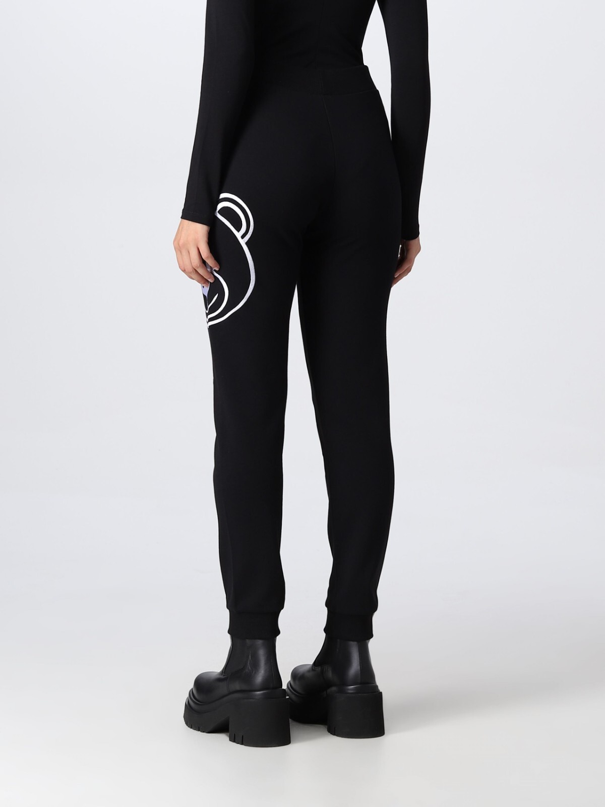 Moschino Teddy Logo Joggers in Black size S RRP £225 image 3