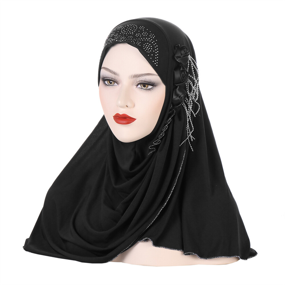 Girl's Aiyah Amira Hijab 1 Piece Lycra Pull On Headscarf MADE IN TURKE - Foto 13