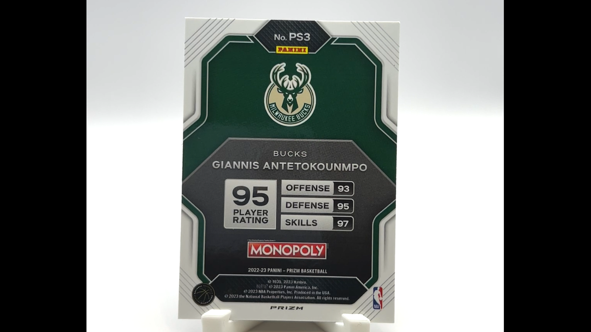 Giannis Antetokounmpo 2022-23 Panini Monopoly Prizm #PS3