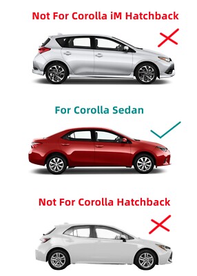 Passenger Side Front Door Window Glass For 2014-2019 Toyota Corolla Sedan
