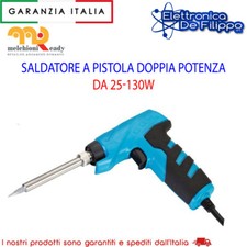 SALDATORE A PISTOLA DOPPIA POTENZA 25-130 WATT PER STAGNO