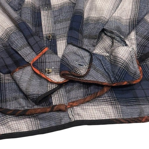Top de franela BDG Urban Outfitters azul y gris a cuadros de gran tamaño talla S - Imagen 9 de 13