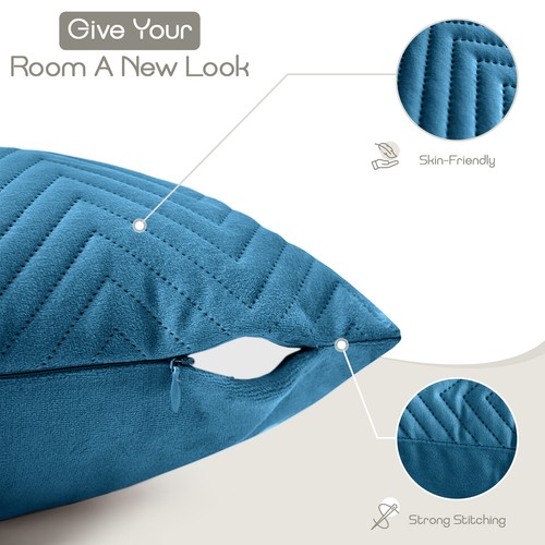2 Cushion Cover Pack Decorative Square Throw Pillow Case for Sofa Living Room uk - Picture 64 of 116