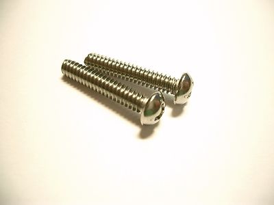 2 Allparts Pickup-Schrauben für Strat, 18mm US-Gewinde stainless