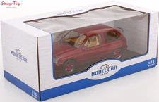 Model Car Group Opel Corsa A Custom - Dark Red 1983 LHD 1:18