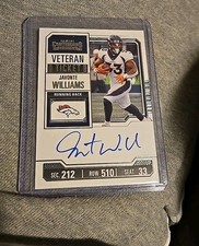 2023 Contenders Veteran Ticket Javonte Williams on card autograph auto 