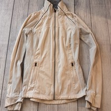 Lululemon Define Jacket Cream Off White Full Zip Luon Yoga Track Jacket Size 4