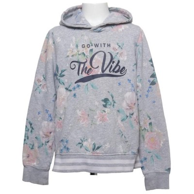 H&M, Kapuzenpullover, Größe: 146/152, Grau/Mehrfarbig, Baumwolle/Polyester #yC1