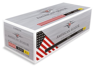 5 Boxen (1000 Hülsen) American Aviator Carbon XL Filterhülsen Langfilter