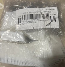 112 X 158 Square-Slotted Key Tag Numbered 1 to White PK100