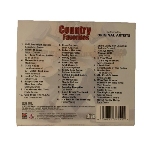 Country Favorites Performed By Original Artists 3 CD Set - Picture 2 of 4