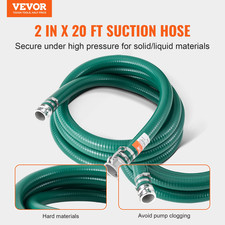 Suction Hose, 2 in x 20 ft, Water Transportation and More Agricultural Purposes