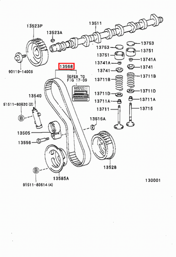 Genuine Toyota LandCruiser KZJ78 KZJ77 KZJ73 KZJ71 1KZ 3.0 Diesel Timing Belt - Picture 2 of 8