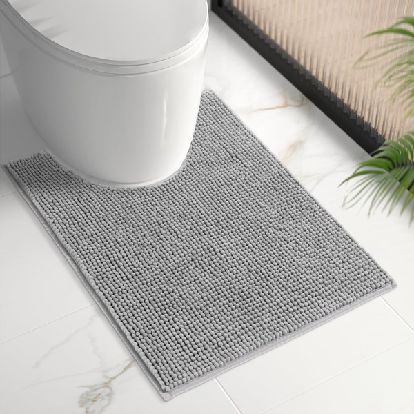 Badezimmerteppich Rutschfest Chenille 60X50Cm SaugfäHig Waschbar Badmatte-image