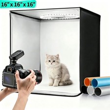 16" Portable Large 160 LED Photo Light Box Tent Studio Photography Shooting Kits