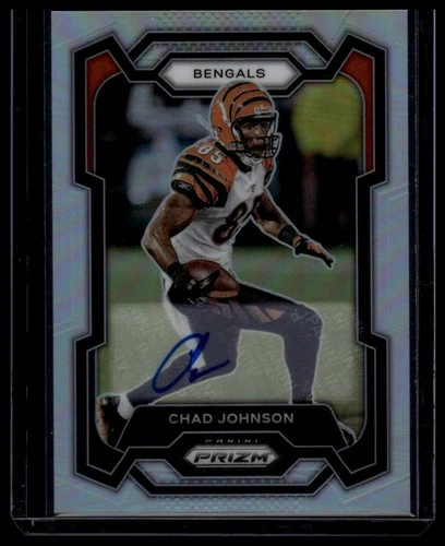 2023 Panini Prizm #55 Chad Johnson Autographs Prizm Silver