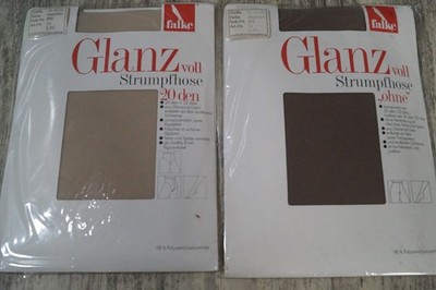 2x Falke Strumpfhose Glanzvoll ohne Größe 42-44,44-46, Diamant, Muschel NEU OVP