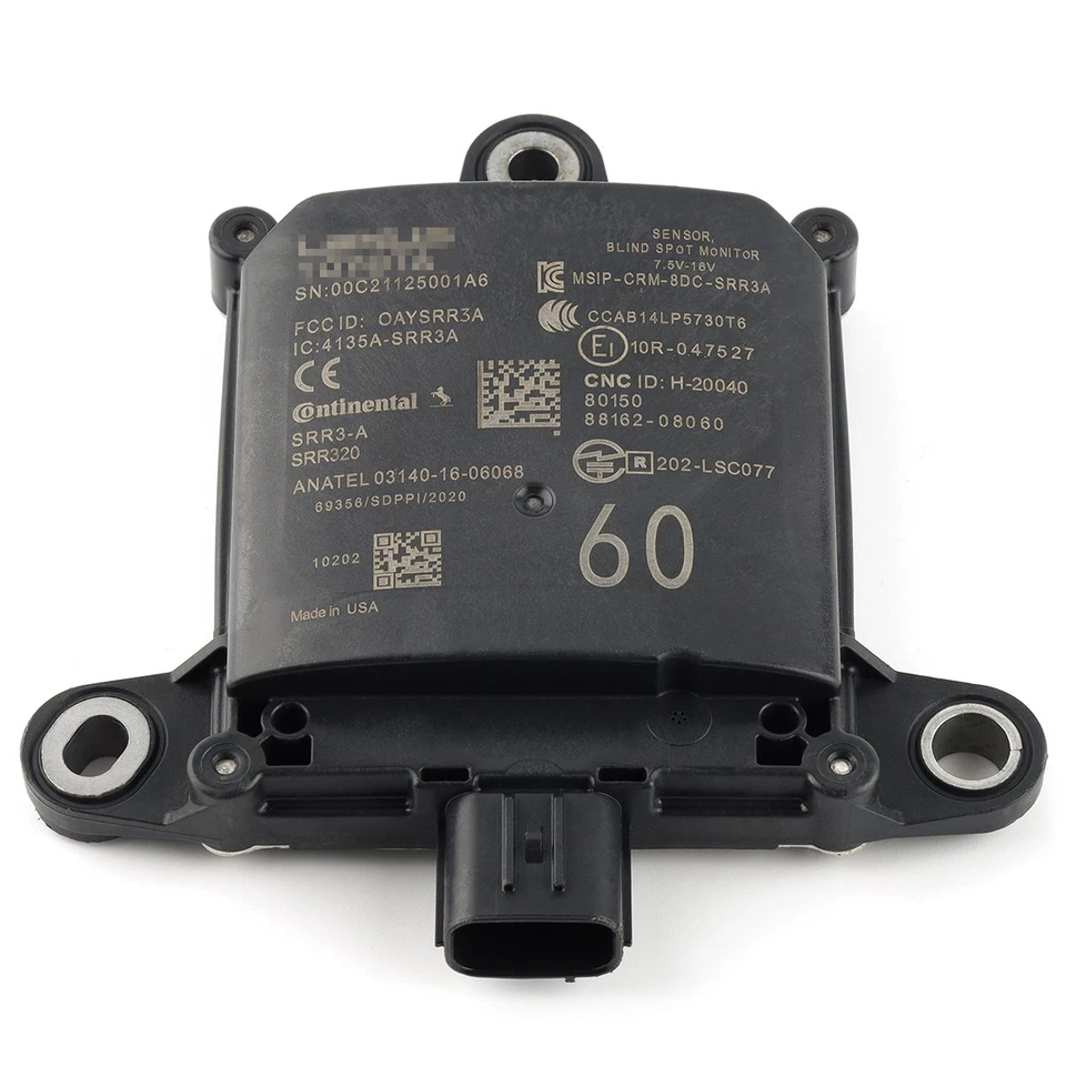 Rear Blind Spot Radar Monitor Sensor 88162-08060 For Toyota SIENNA 2021 -2023 - Image 3 of 4