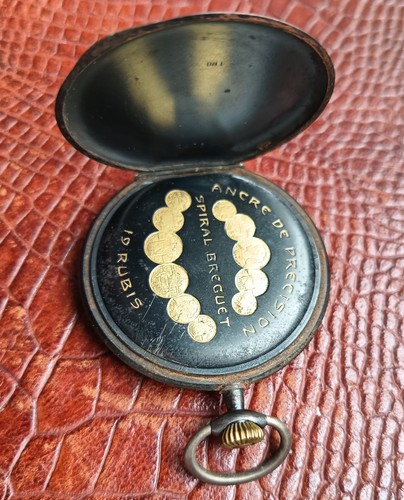 Antique Pleiade Brevet Pocket Watch Niello - Picture 5 of 10