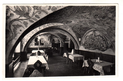 Postcard Ottobeuren, wine restaurant for the old rectory, approx. 1930
