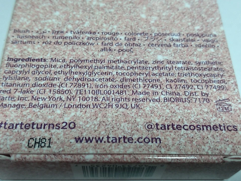 tarte Amazonian Clay 12-hour Blush B-DAY BAE, 5.6 g/.20 oz NIB - Image 3 of 4