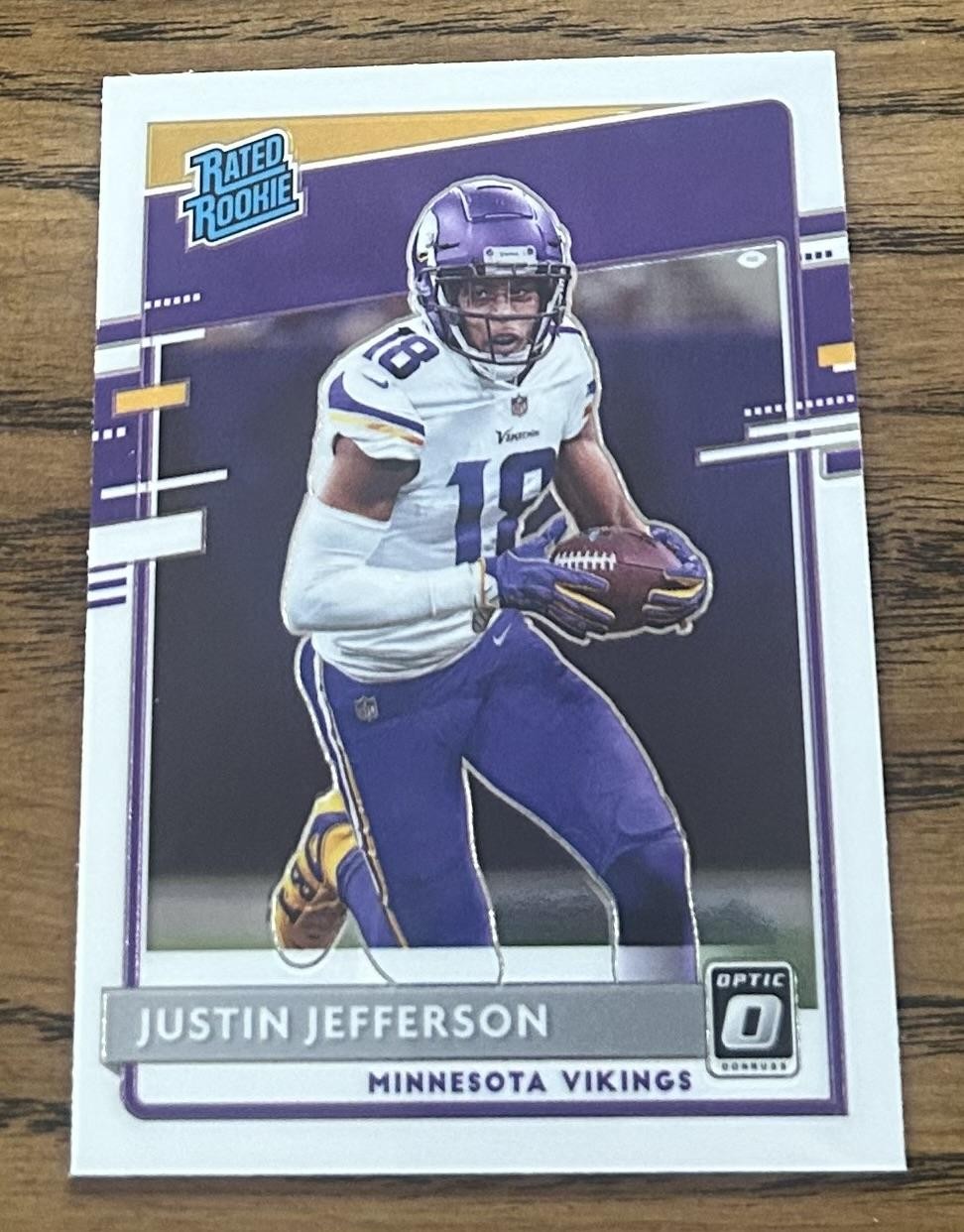 2020 Donruss Optic #163 Justin Jefferson Rated Rookie RC