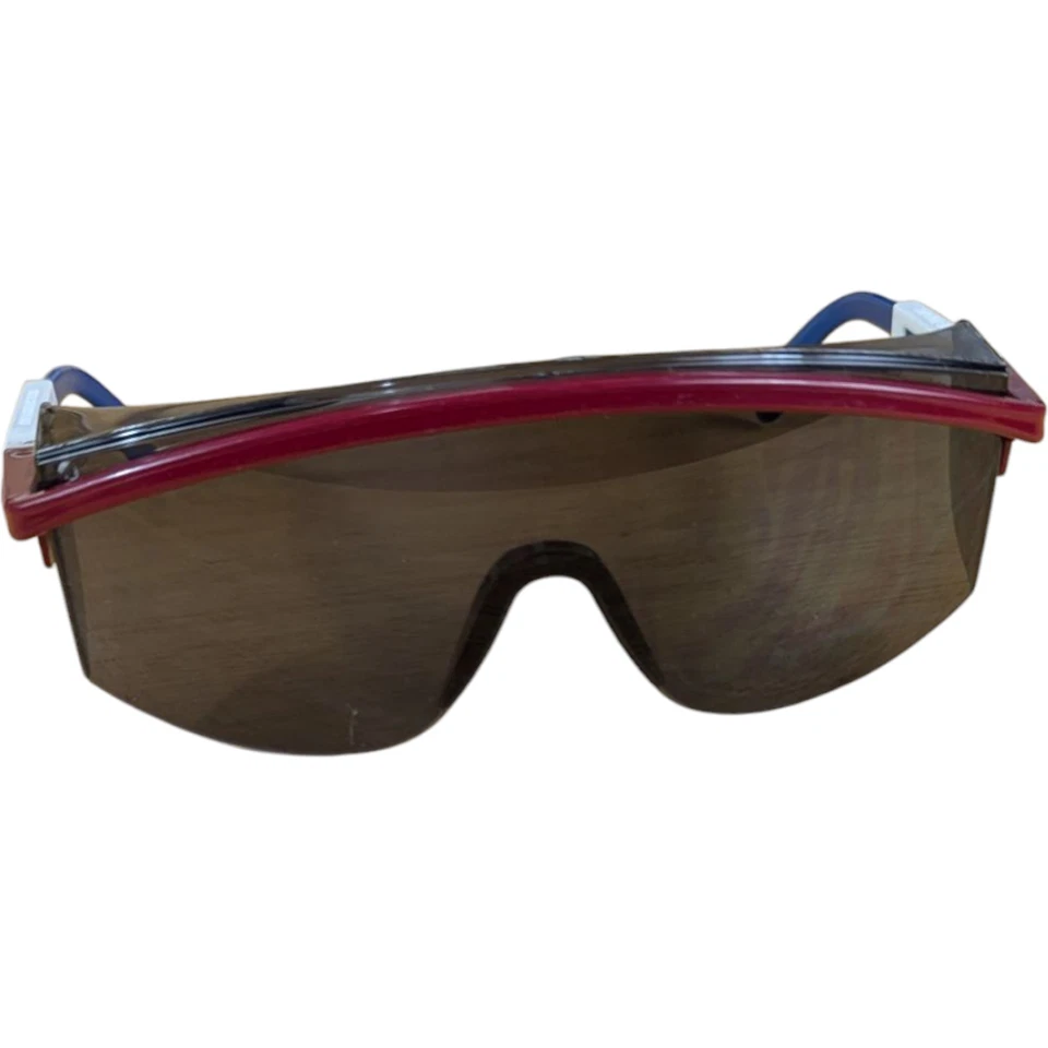 Patriot Safety Sunglasses UVEX Z87 Red White 80s Made USA Vintage Mechanic - Image 2 of 4