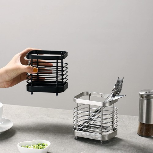 Stainless Steel Sink Utensil Holder - Countertop Kitchen Utensil Drying Caddy... - Picture 7 of 7