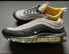 Nike Air Max 97 Herren Sneaker EU 43 Silber/Schwarz/Gelb Low Top