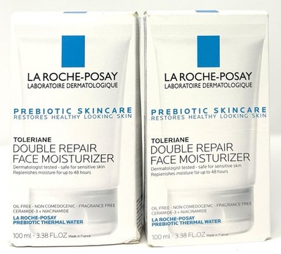 La Roche-Posay Toleriane Double Repair Face Moisturizer 3.38oz 2-Pack Ex:02/2028